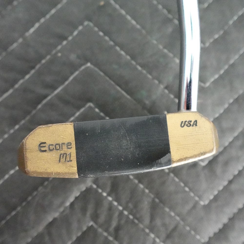 Vintage True Line Putter Mens 34" Gold Ecore M1 RH Steel Shaft USA Made